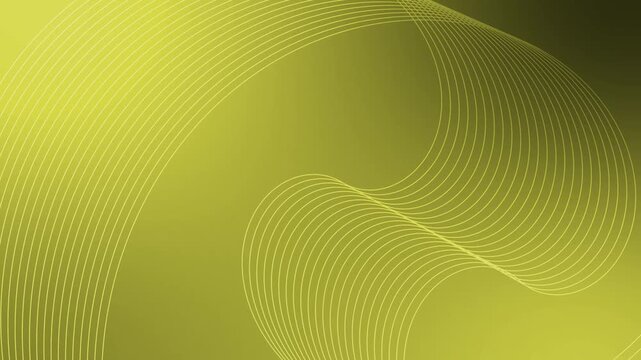Abstract gradient background with flowing curved thin lines forming wave-like patterns animation