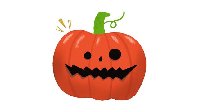 Vibrant jack-o-lantern with expressive face and festive vibe for Halloween