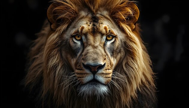 portrait of a lion