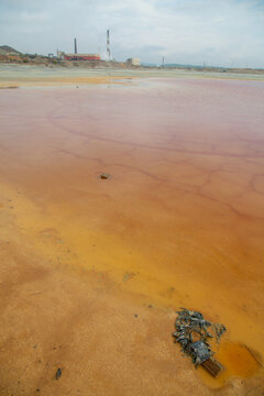 The plant discharges waste into water. Ecological catastrophy.