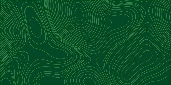 Green topographic map contour lines abstract vector illustration background texture