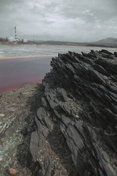 The plant pollutes nature in the city of Karabash
