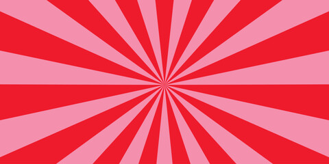 Sunburst or sun burst retro background. Retro sunburst pattern background for modern graphic design element vector. Abstract background with rays.  © Hike Studio 5