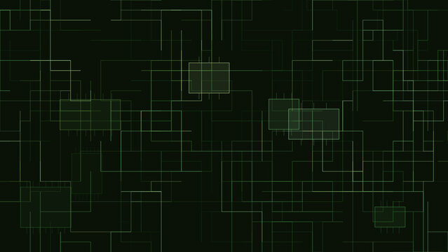 Abstract Green Technology Grid Background