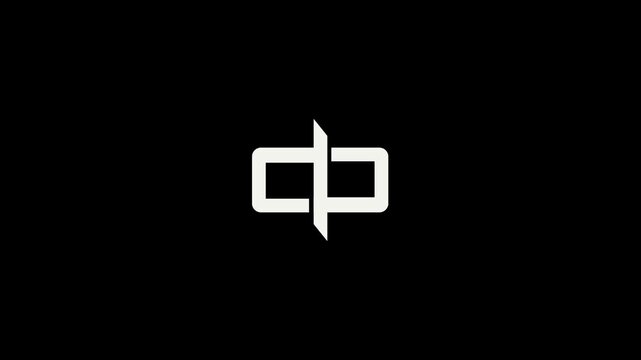  DP logo animation, black white logo
