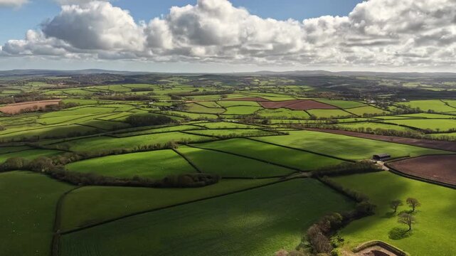 Rural farmland in Cornwall