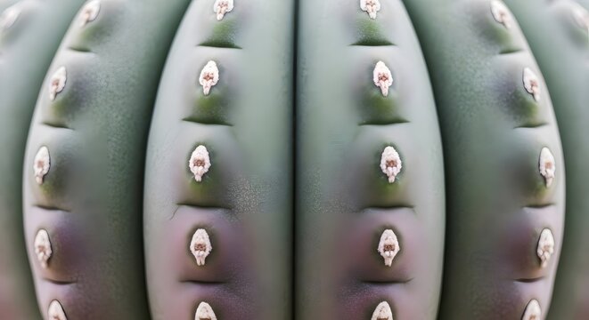 Cactus succulent macro showing abstract botanical texture symmetry