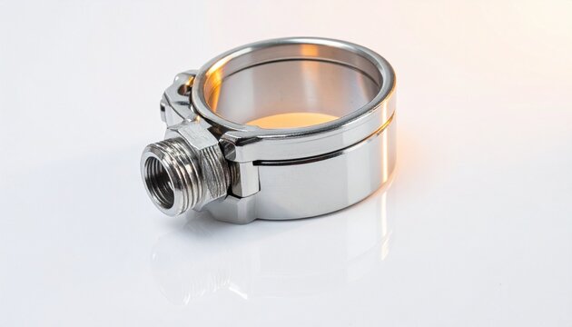 Polished stainless steel band heater cylindrical industrial heating component