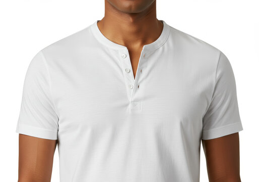 Casual men&rsquo;s short sleeve henley tee, crew neck variant with partial button closure ideal for everyday wear or layered looks. button down collar tee, placket front shirt.