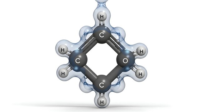 phenol molecule 3d model chemistry