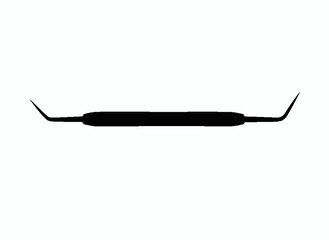 Dental instrument isolated: A precision dental instrument, meticulously designed for intricate procedures, stands out in stark contrast against a pristine backdrop. © MetaPixel Studio