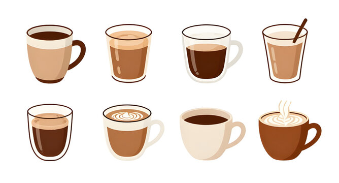 elegant coffee cup illustration, stylish hot coffee design, refined cafe beverage, steaming latte mug, classy morning drink, modern espresso artwork, decorative coffee mug, sophisticated beverage grap