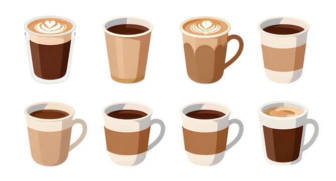 premium coffee cup illustration, luxury hot coffee design, steaming espresso mug, elegant cafe beverage graphic, rich morning coffee, gourmet drink artwork, realistic latte cup, warm premium beverage,