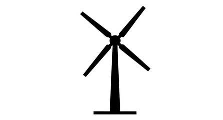 turbine, wind, silhouette, energy, renewable, power, electricity, eco, green, technology, blade, tower, generator, clean, environment, icon, design © mrpixel