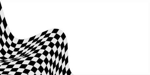 Fototapeta premium Checkered race flag. Racing flags. Background checkered flag Formula one with space for your text