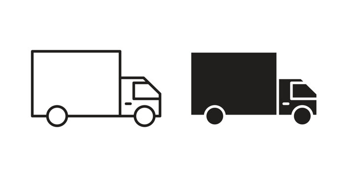 Truck icon vector pictogram pack. icon vector template
