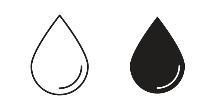 Water drop icon vector pictogram pack. icon vector template