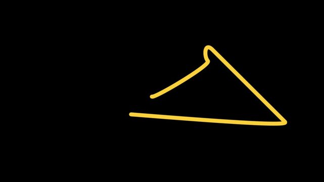 Golden abstract motion trail light streak animation loop