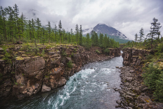 Hoisey River of Putorana Plateau. Russia, Siberia