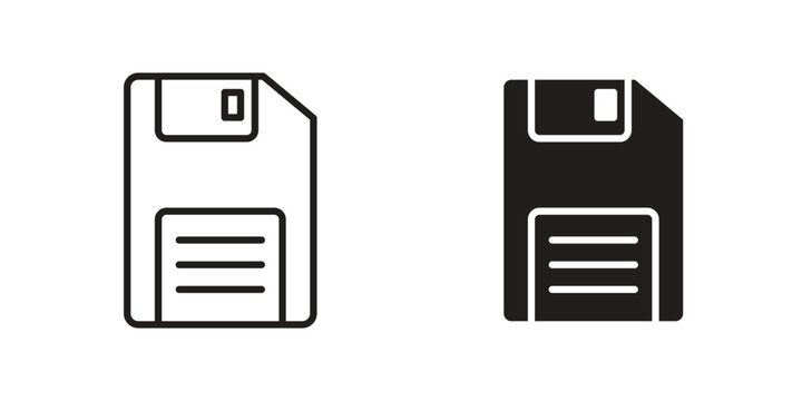 Floppy disk icon for ui app design and web designs
