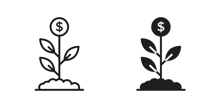 Investment icon for ui app design and web designs