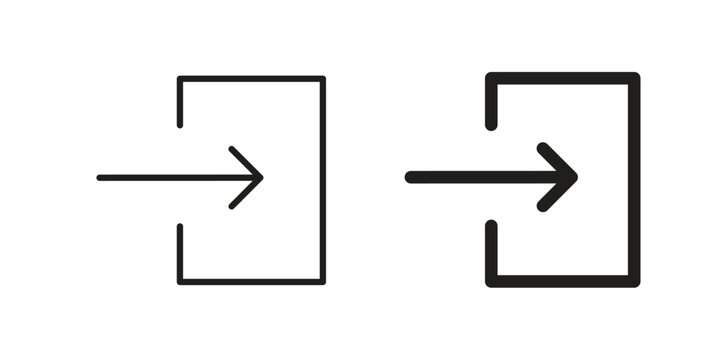 Log in icon for ui app design and web designs