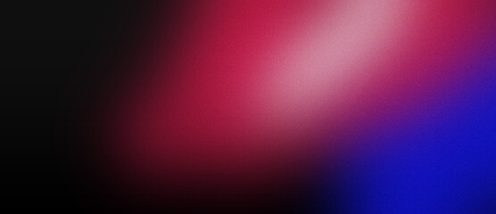 Obraz premium Abstract background with a smooth gradient of black, red, and blue colors with a grainy texture