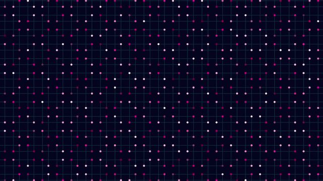 Abstract technology background with glowing dots and grid pattern, suggesting data flow, connectivity, and digital network structure for modern UI, science, and tech visuals