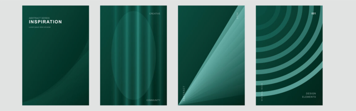 Dark Teal Vector Abstract Background Cover Design Template Minimalist Geometric Pattern Brochure Poster Flyer Presentation Website