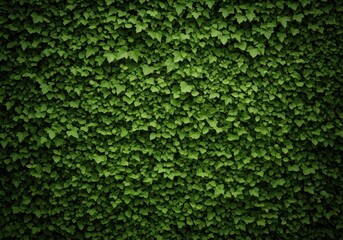 Fototapeta premium Lush green ivy vines growing thickly across a surface, creating a vibrant, dense natural wall texture. Perfect for backgrounds and organic themes, season, vegetation, thick