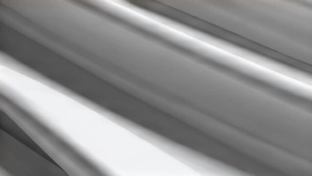 An abstract brushed steel texture features a metallic wave pattern and light grey lines for a modern architectural technology background or business office interior wallpaper design