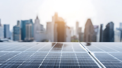 Fototapeta premium Solar panels in urban setting symbolizing freedom, adventure, and exploration