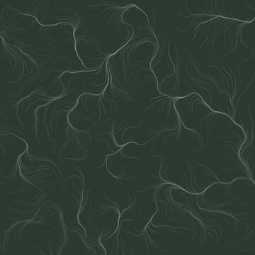 Elegant Abstract Dark Green Pattern