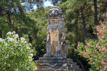 Obraz premium Lion of Amphipolis Monument, Serres, Greece