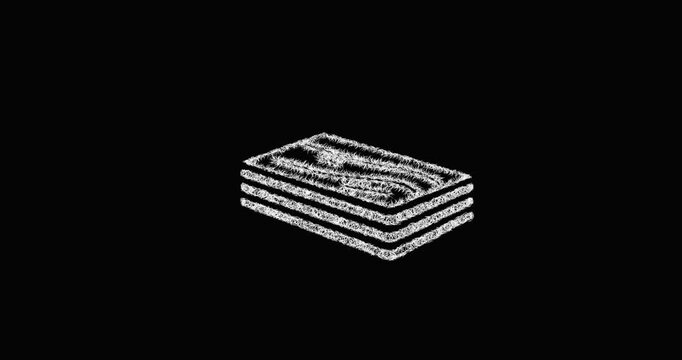 Sketch plywood icon animation - smooth progressive reveal