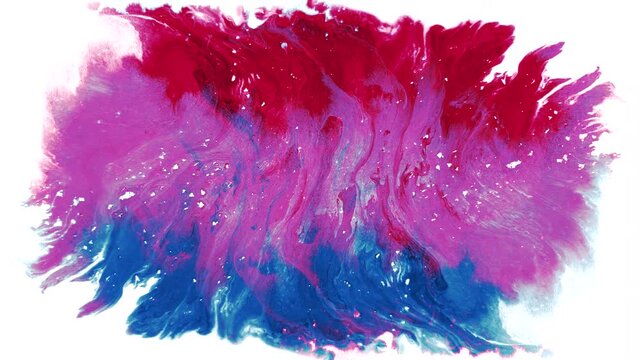 red and blue cosmic acid psychedelic abstract background swirl wave morphing Intro overlay vj template mist flow