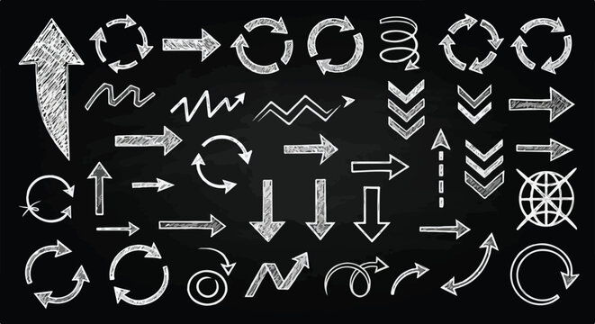 A complete set of hand drawn chalk alphabet characters displayed as a custom artistic font on a rustic classroom blackboard