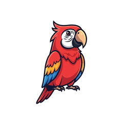 Obraz premium Colorful Parrot Bird Species Portrait.