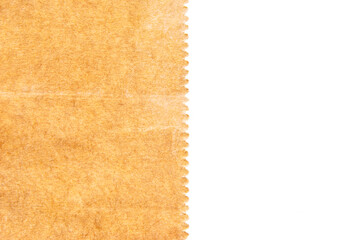 Fototapeta premium Kraft Paper Texture with Decorative Zigzag Edge Border