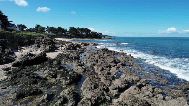 Rocks at Mill beach, Mesquer, France
