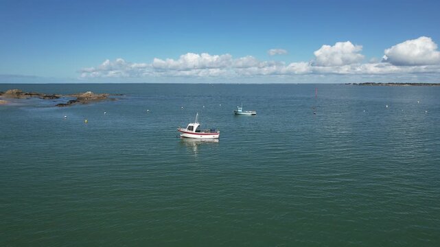 Boats at Toul'Ru marina, Mesquer, France
