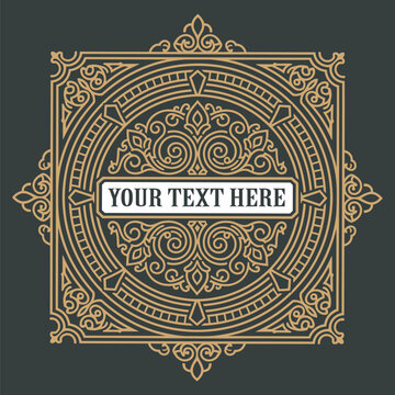Vintage Design with Ornaments 