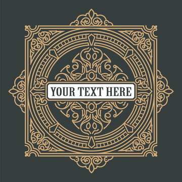 Vintage Design with Ornaments 