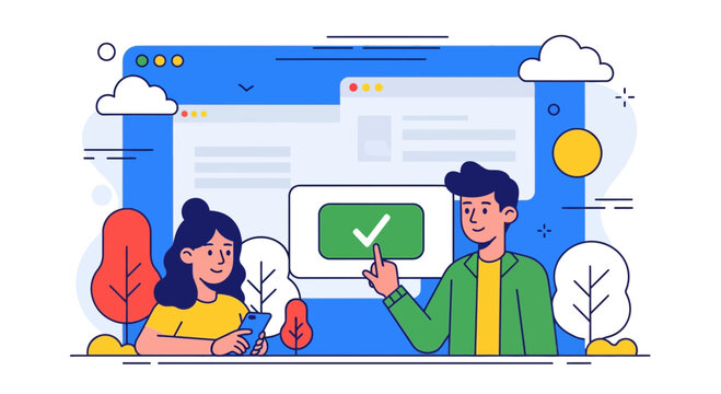 Software Update Confirmation and User Interface Illustration