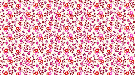 Floral pattern in small colorful flowers. Liberty style. Floral seamless background for fashion prints. Ditsy print. Seamless vector texture. Spring bouquet. © mindy77