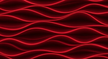 Obraz premium Abstract red neon wave pattern a vibrant and energetic background texture