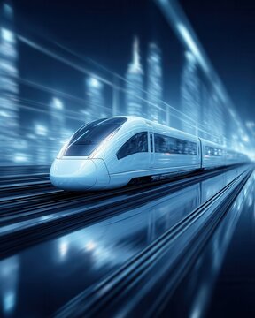 Hyperloop transportation speeds through urban future