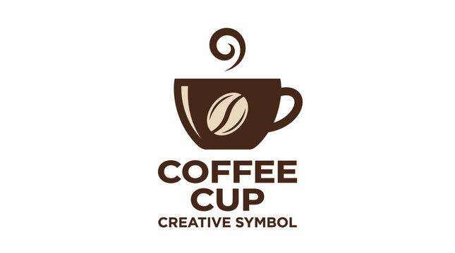 Coffee Cup Creative Symbol Logo Design.