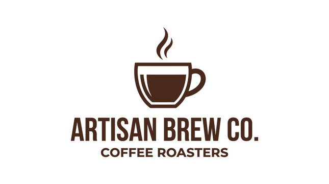 Artisan Brew Co. Coffee Roasters Logo Design.