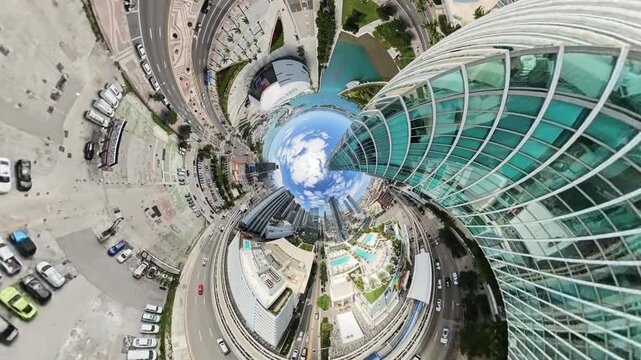 City of distortion aerial video